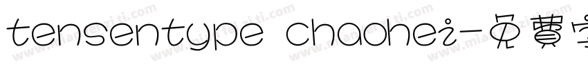tensentype chaohei字体转换